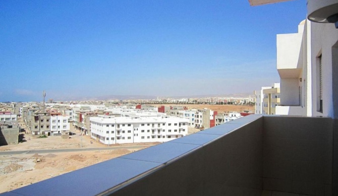 2 bedrooms appartement with city view furnished balcony and wifi at Agadir