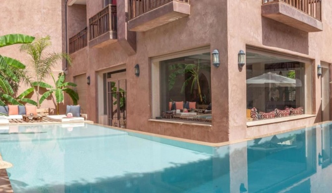 7 bedrooms villa with city view private pool and enclosed garden at Marrakesh